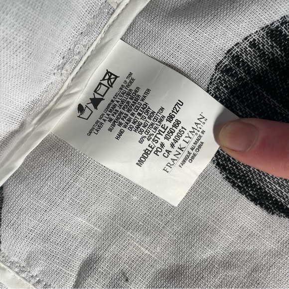 🇨🇦FRANK LYMAN Linen jacket size S - Picture 9 of 13